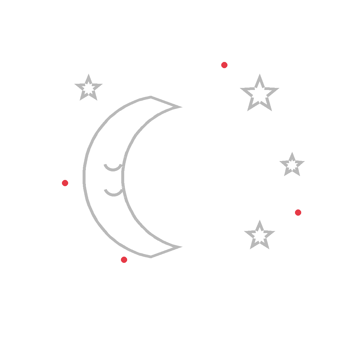 How to Draw the Moon and Stars — step 5