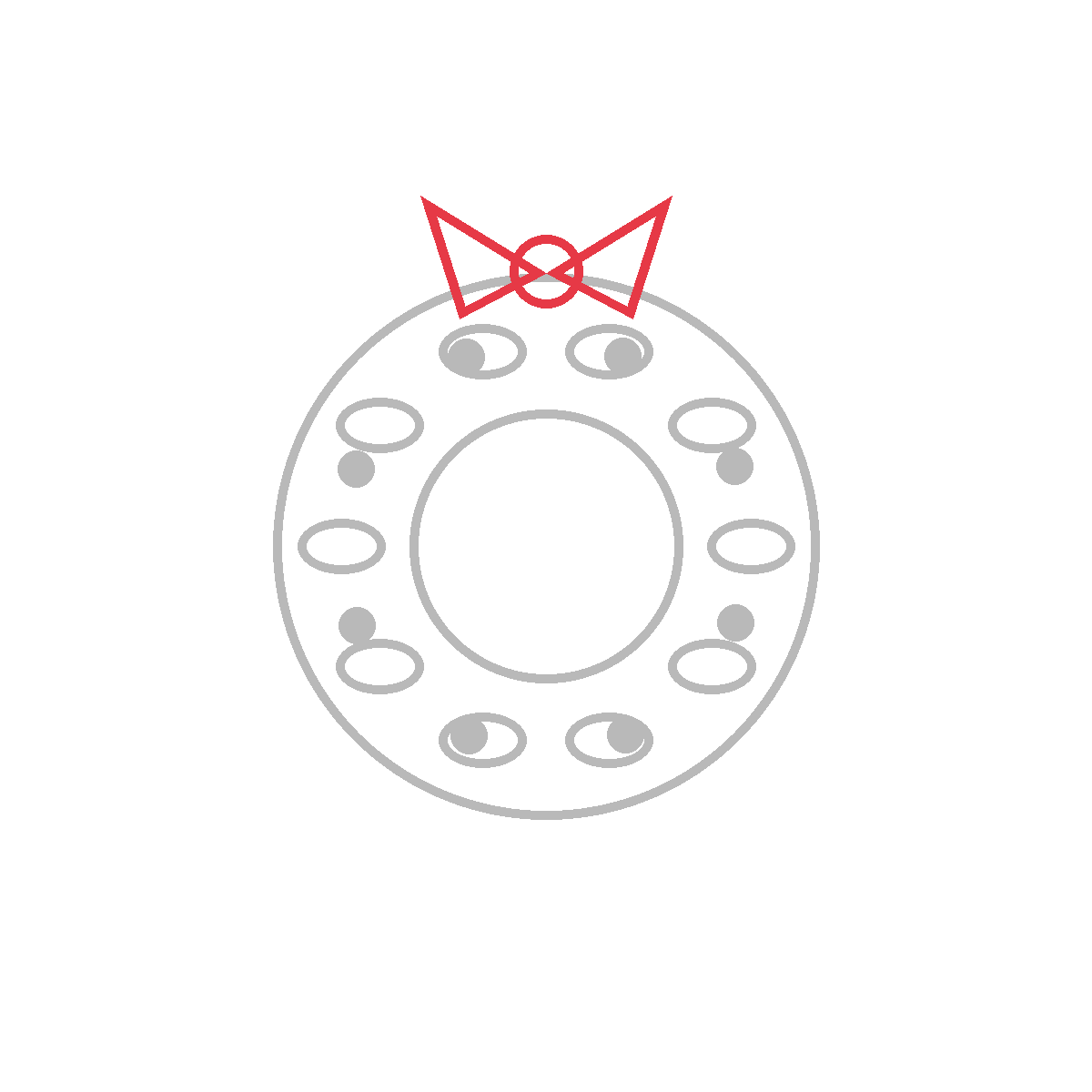 How to Draw a Wreath — step 5