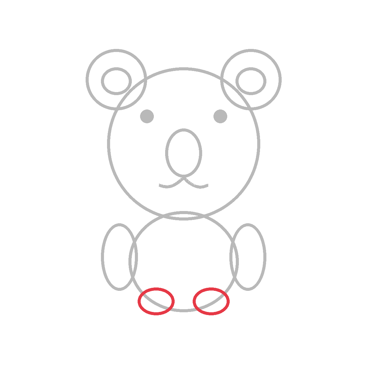 How to Draw a Koala — step 6