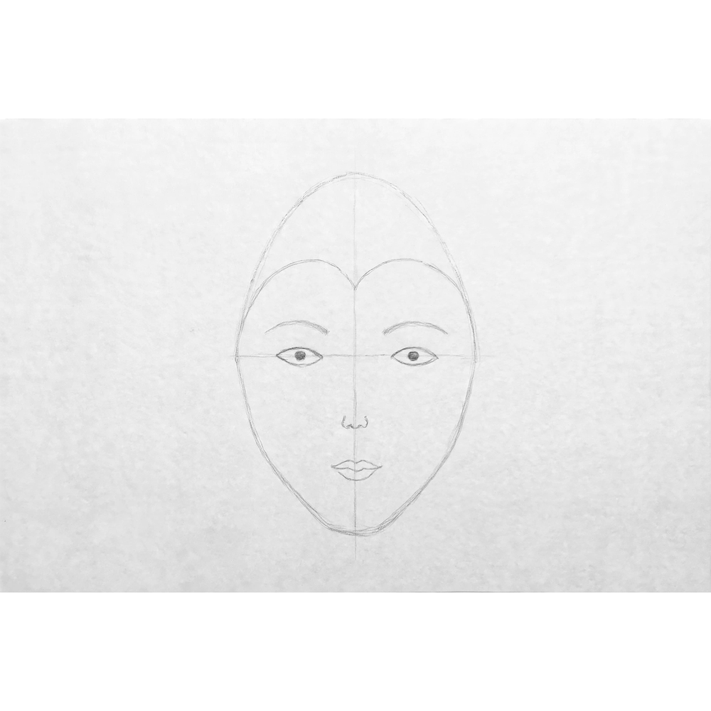 How to Draw Long Hair — step 6