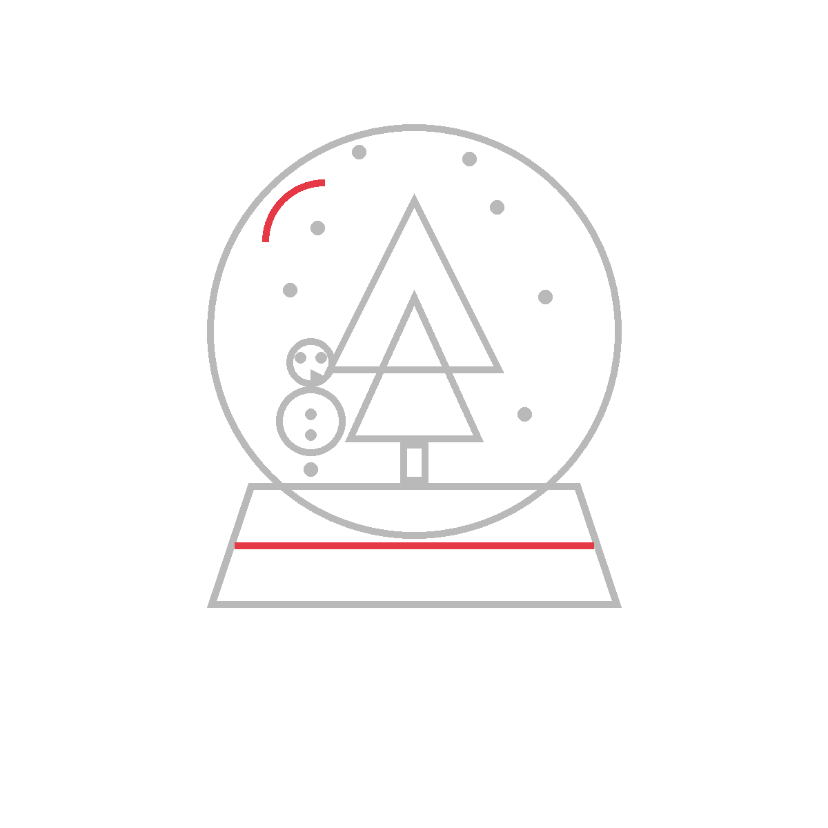 How to Draw a Snow Globe — step 6