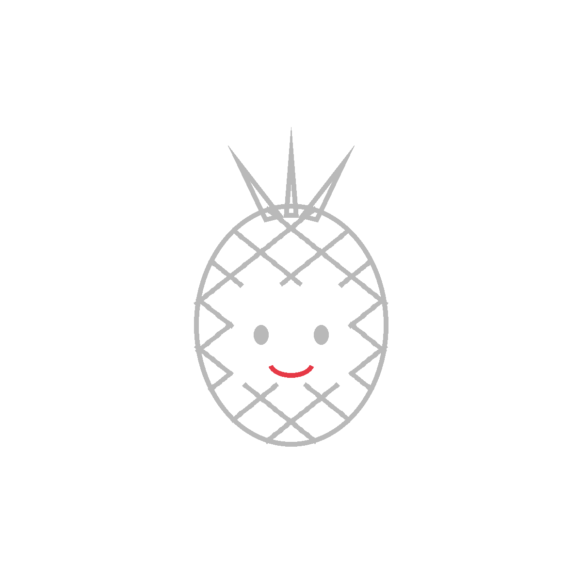 How to Draw a Pineapple — step 6