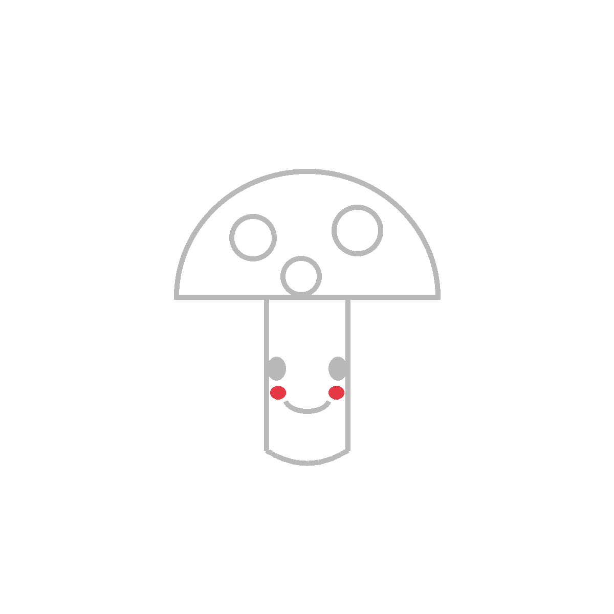 How to Draw a Kawaii Mushroom — step 6