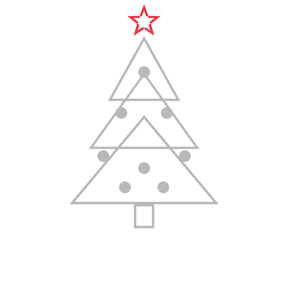 How to Draw a Christmas Tree — step 6