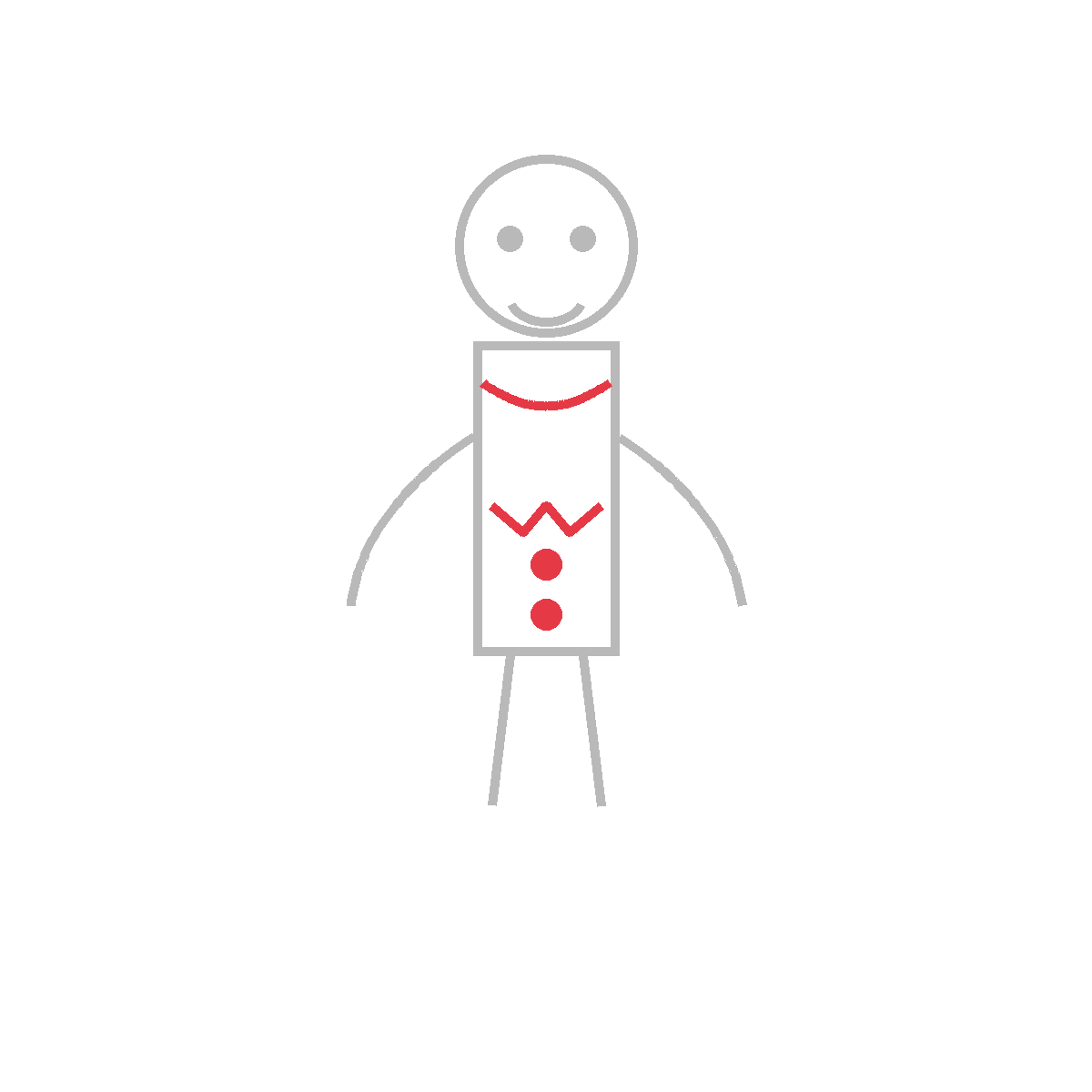 How to Draw a Gingerbread Man — step 6
