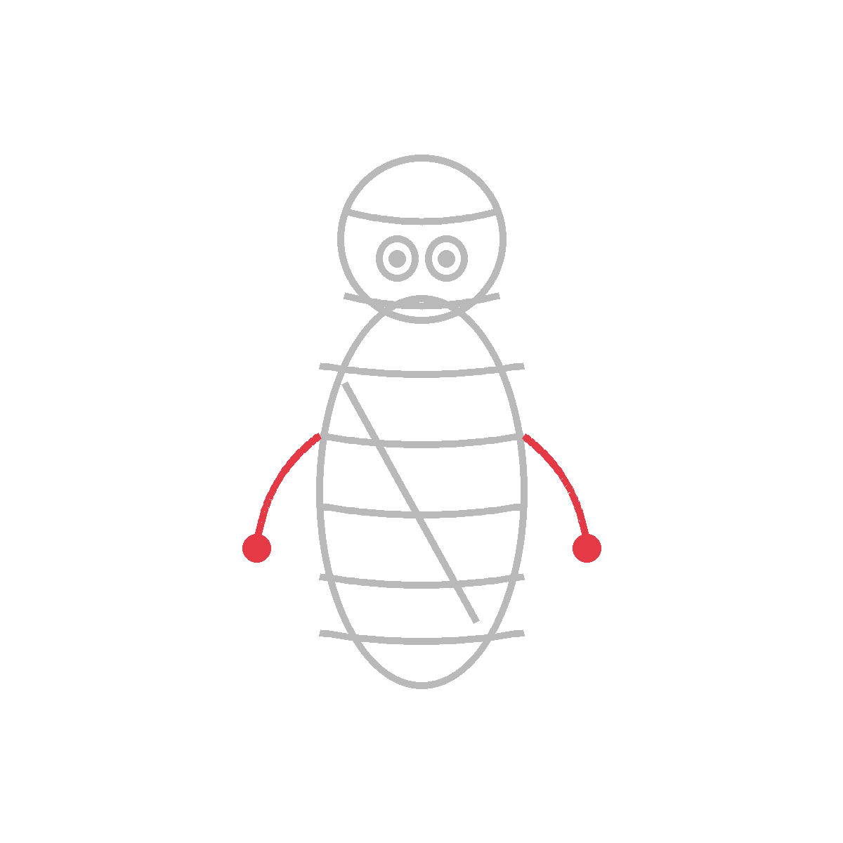 How to Draw a Mummy — step 6