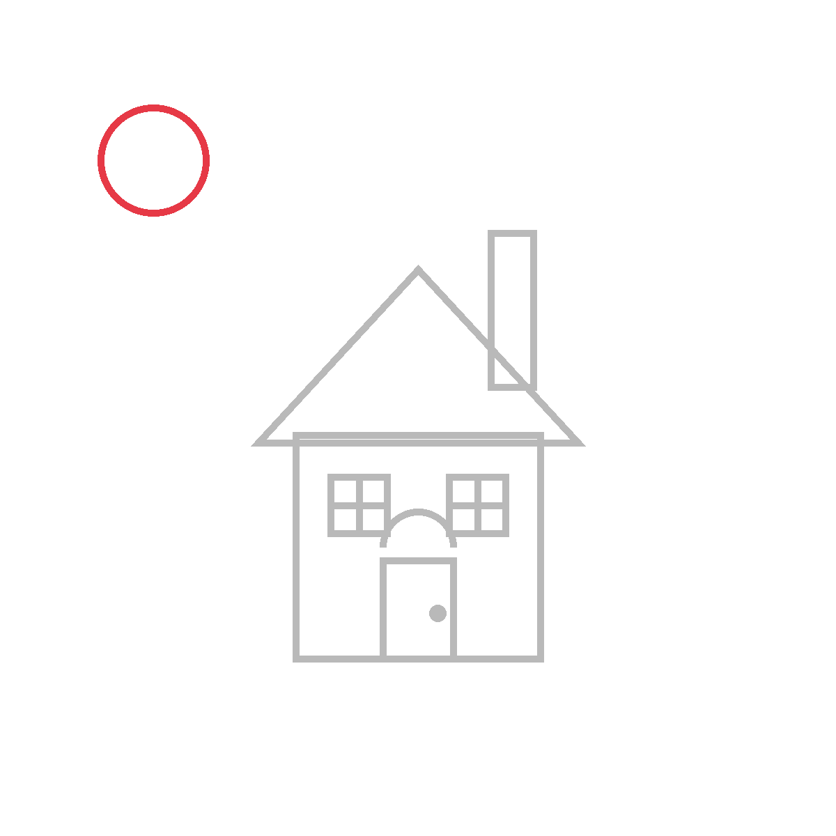 How to Draw a Haunted House — step 7
