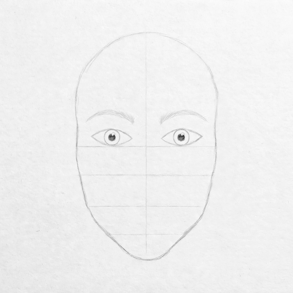 How to Draw a Human Face — step 7