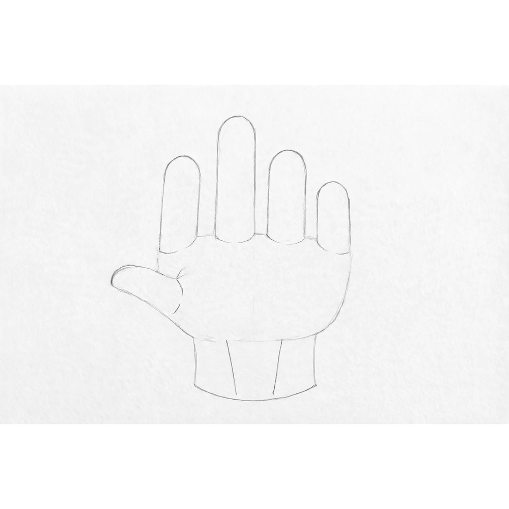 How to Draw a Hand — step 7