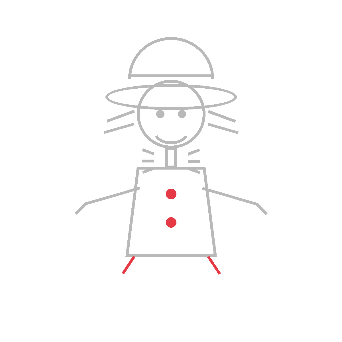 How to Draw a Scarecrow — step 7