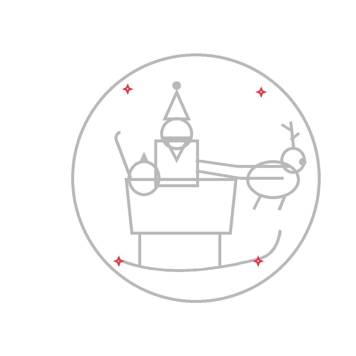 How to Draw Santa’s Sleigh — step 7