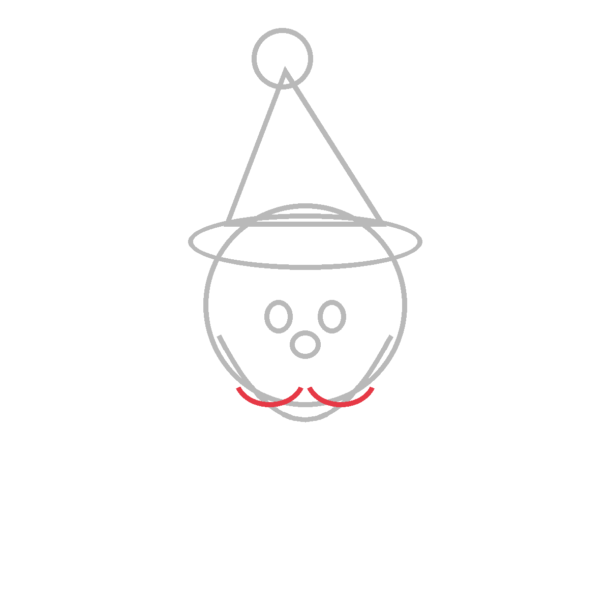 How to Draw Santa — step 7