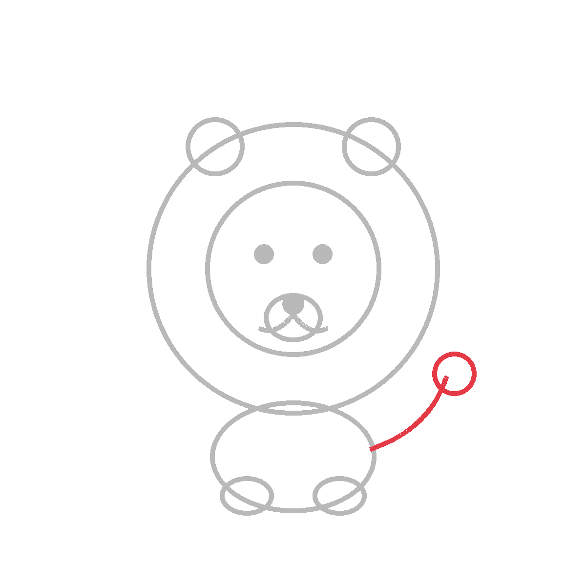 How to Draw a Lion — step 7
