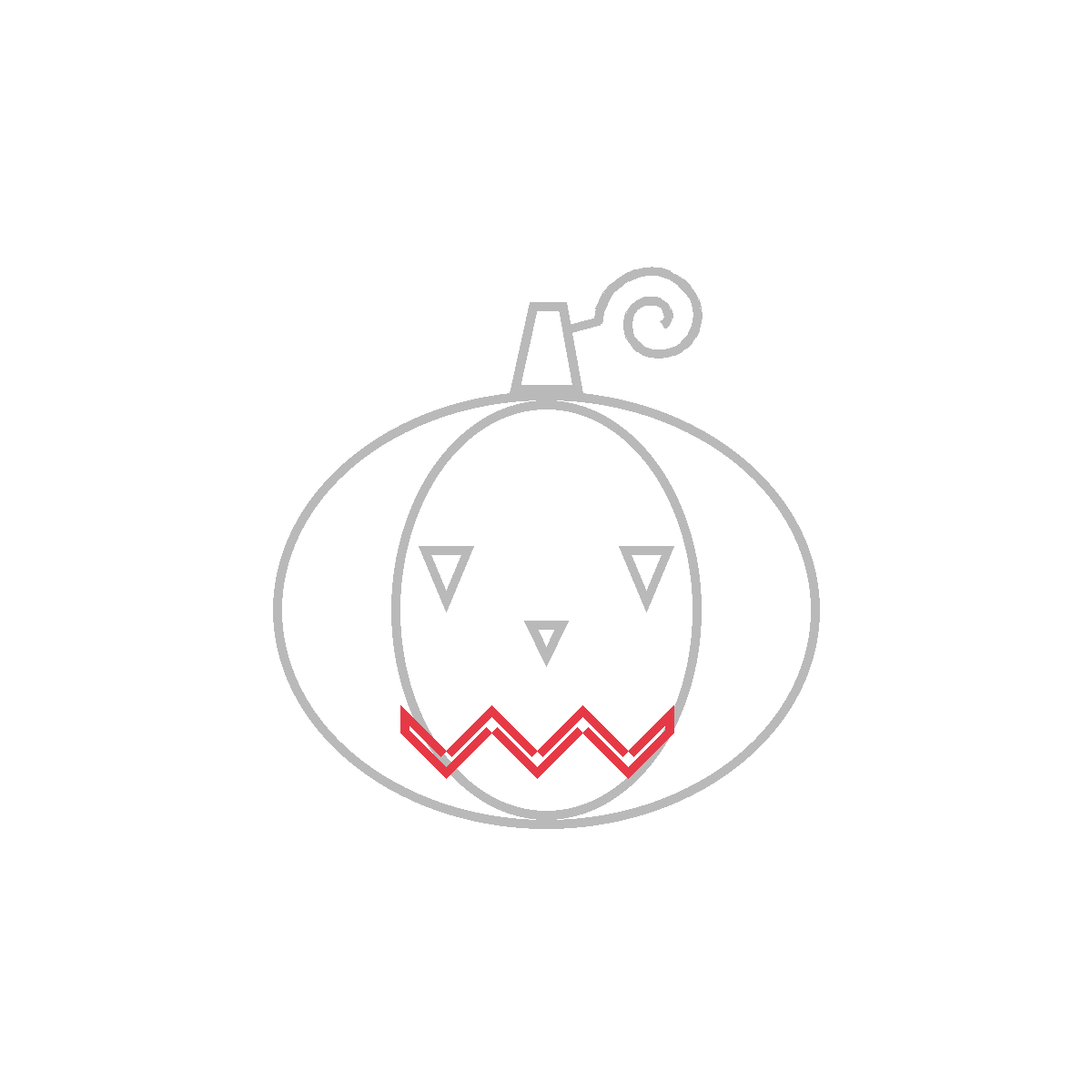 How to Draw a Pumpkin — step 7