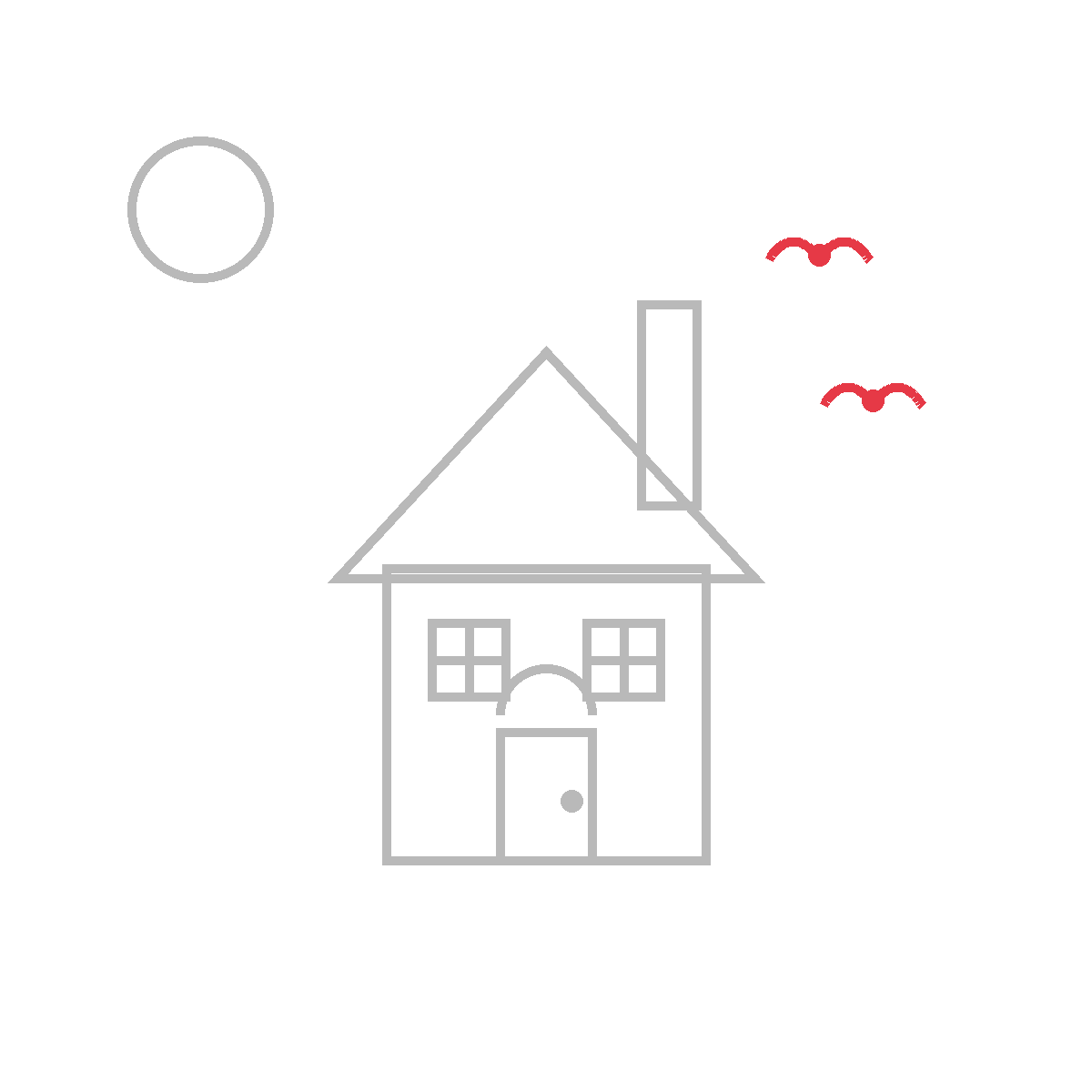How to Draw a Haunted House — step 8