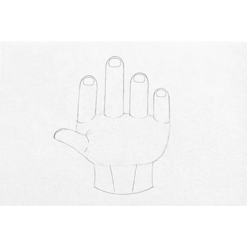 How to Draw a Hand — step 8