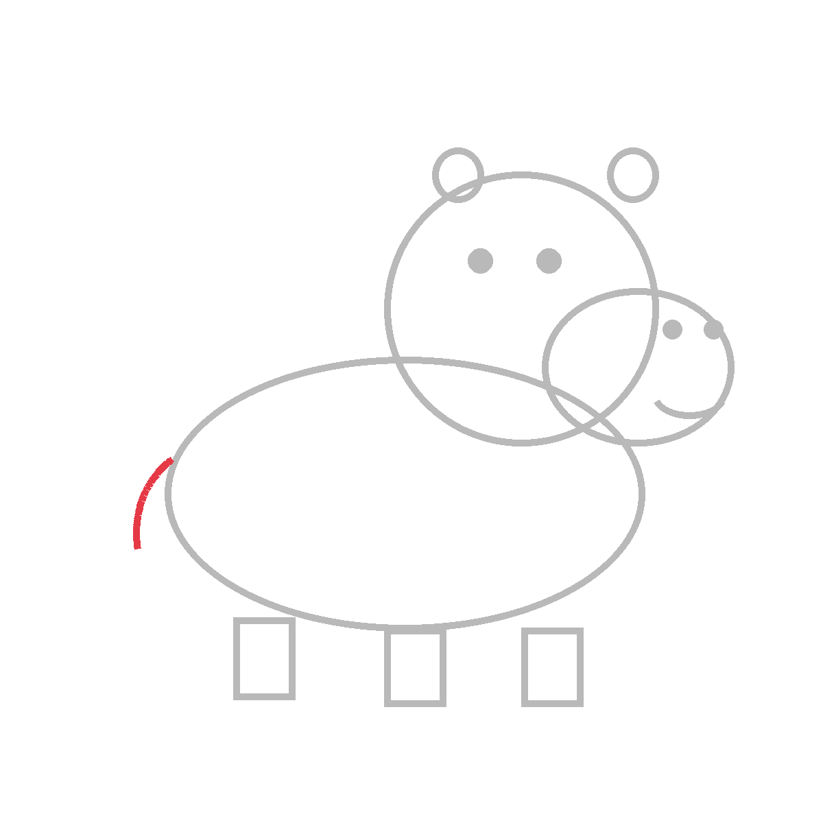 How to Draw a Hippo — step 8