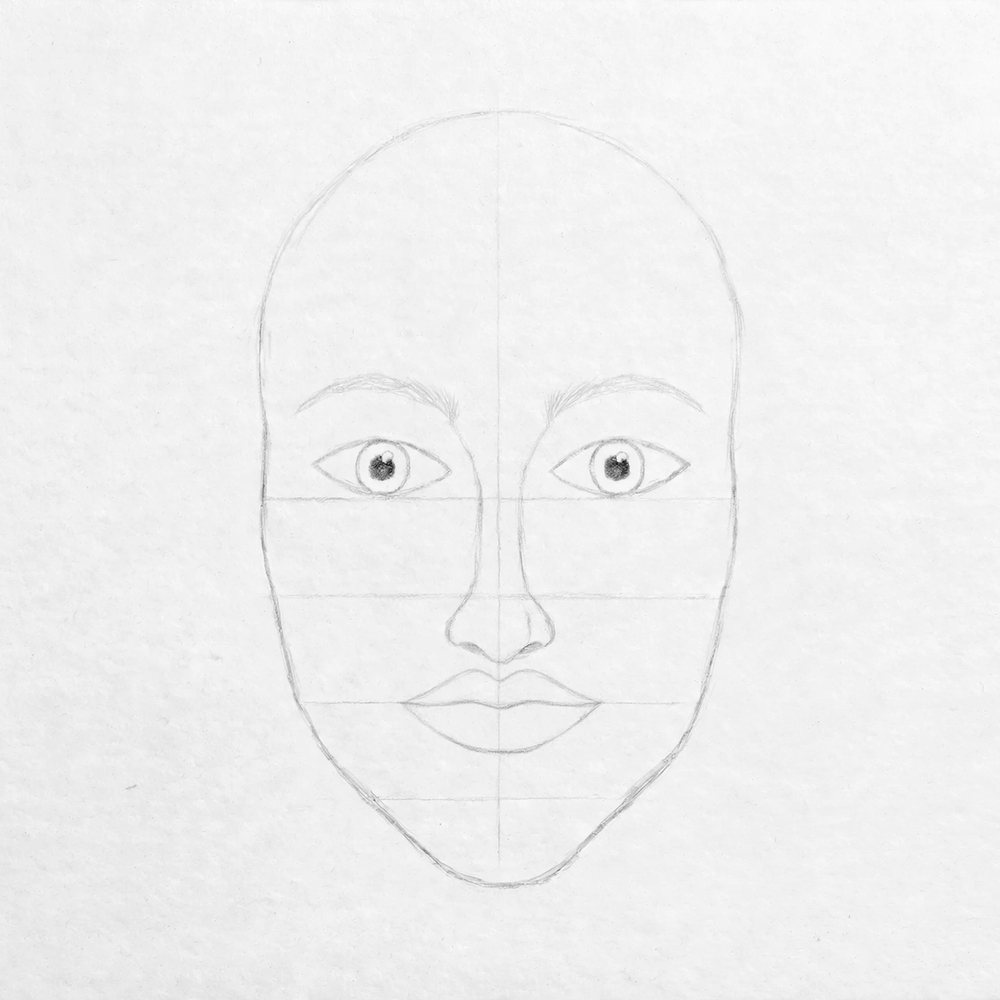 How to Draw a Human Face — step 9