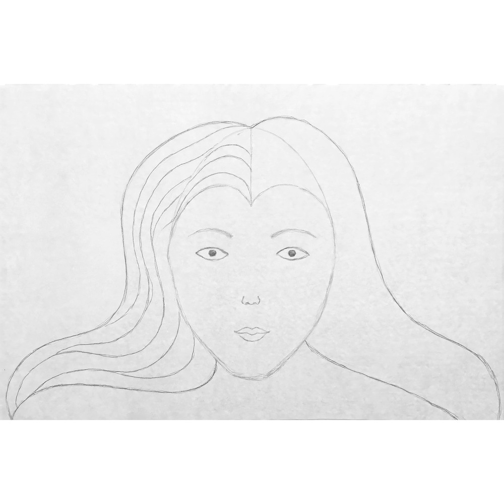 How to Draw Long Hair — step 9