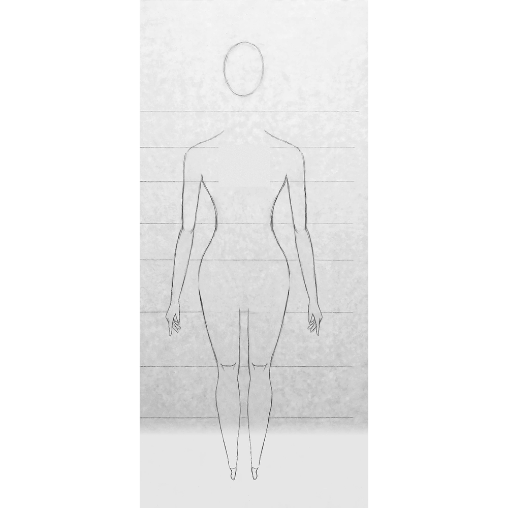 How to Draw Female Body Proportions — step 9